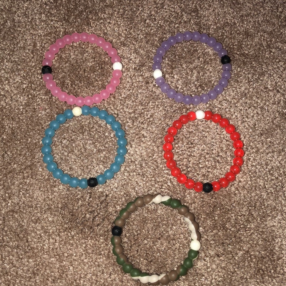 5 Lokai bracelets!!